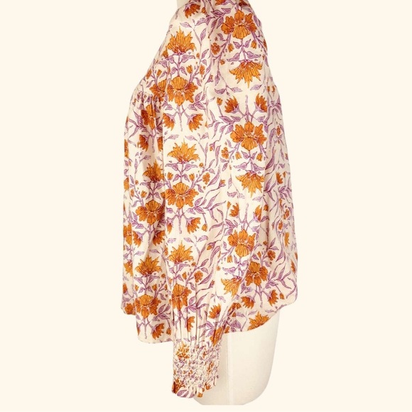 Universal Threads Womens Puff Shoulder Peasant Blouse - Picture 2 of 2